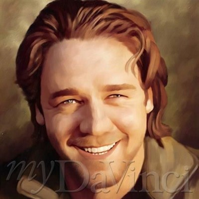 Russell Crowe Oil Painting Giclee - myDaVinci